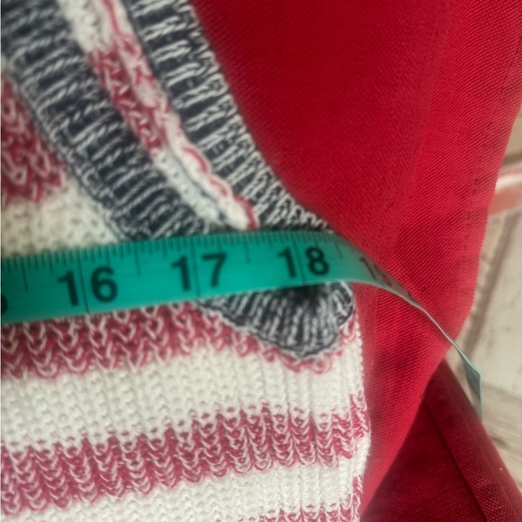 Lucky Brand “American flag” Red and White Striped plus blue with stars Knit vest - Picture 3 of 9